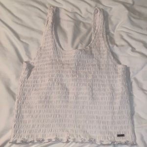 White tank top, size medium, hollister brand